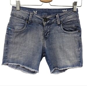 Hurley 81' Skinny Cut Off Shorts Sz EU 36 US 4